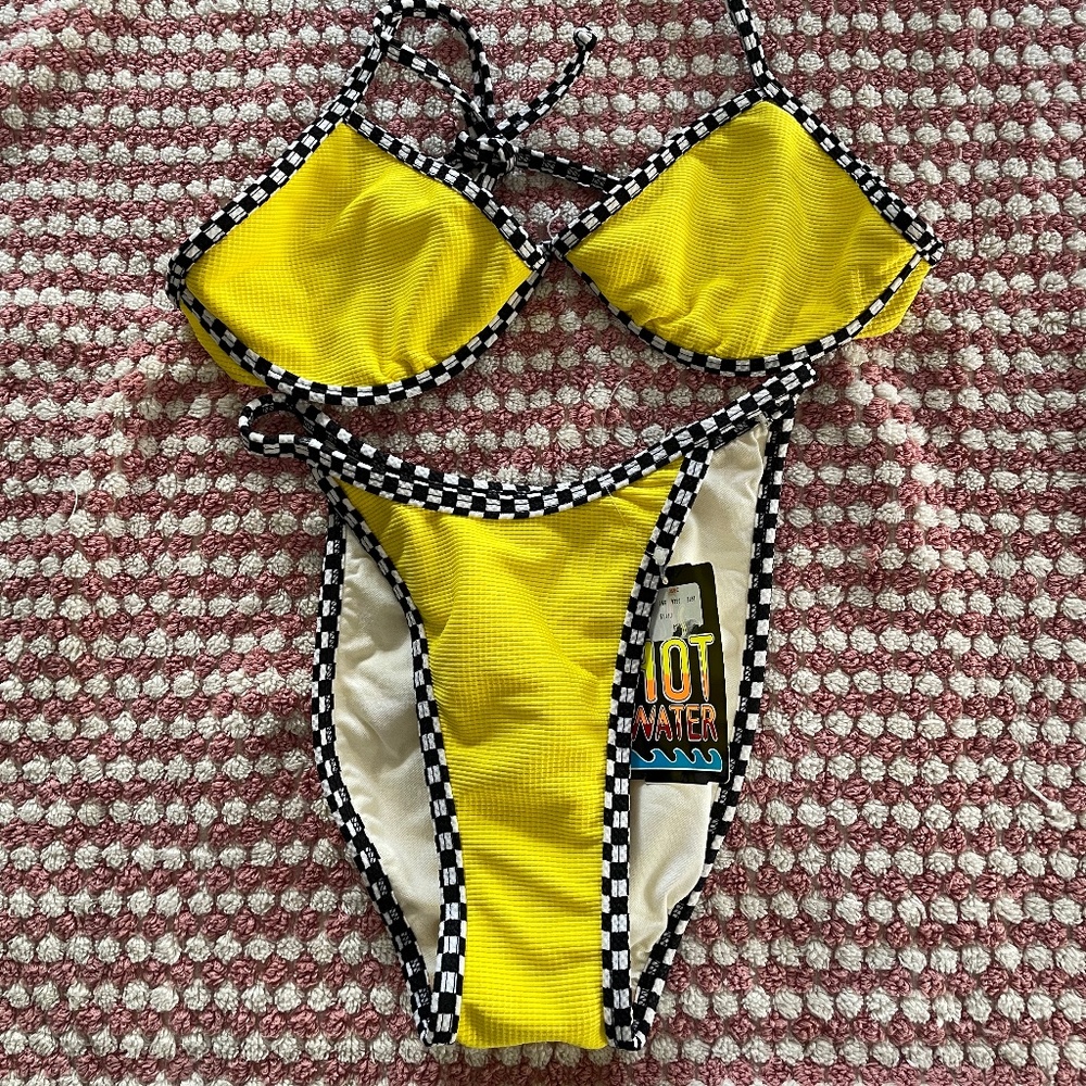 Vintage 90s Yellow Bikini
